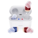 Hearing Aids for Seniors, Rechargaeable Hearing Aid 10 Channel Mini Hearing Device with Noise Cancelling Hearing amplifier for Dewasa dengan Charging Case