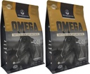 Omega Wafers Mulia - Kuda Superior / Equine Skin, Coat, dan Tambahan Dukungan Imune - Omega 3, 6, 9, dan Biotin (Reguler, 2 Pack (120 Cacah Total)