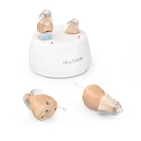 iBstone K19 Hearing Aids, Rechargable Hearing Aids to Assist Hearing for Senior Dewas, Mini Completely- Canal Digital Devices with Noise Cancellation, OTC, Pair