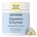 Zenwise Health Digetical Enzymes for Gut Health & Bloating Relief - Multi Enzymes Distrable Suplement with Propoles, Bromelain & Papaya for Digetical Health Support - Men & Women
