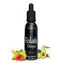 Founding Drops - 120 Servings, 2oz, Butterscotch Flavor, 500mcg L-5-MTHF Tambahan Acid Folic