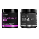 Kaged Pre Sport Pre Workout Powder Grape Creatine Monohydrate Micronized Powder Bundle, Perbaikan Energi & Muscle, 20 Pelayan Pre- Workout + 100 Pelayan Creatin