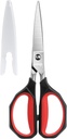 LIVINGO Kitchen Shears Heavy Duty: Coaking Gunt Diswasher Safe Come Extrate Sharp Shared Spellless Steel Blade Utilitas Food All pose for Cutting Poultry Chicken Bones Vegetable, 8.5 inci