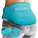 Comfytemter Ice Pack for Back Pain Relief, 2 Packs, FSA Eliviable, Reconable Gel Back Crap Ice Brack for Sciatica Injuries, Hot Cold Compression for Lower Lumbar, Waist, Men Women After Surgery Gift