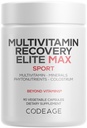 Codeage Multivitamin Recovery Edite Max Suplemen - Vitamin A, C, D, E, B- Complex, EscalypMinedulants, Antioksidants, Colostrum, Phytonutrients, Pantethy, Non-GMO, Sport Multivitamin - 90 Capsules