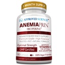 Disetujui Ilmu Anemiaprin - Besi Absorbable, Vitamin C - Lembut Pada Perut - 180 Kapsul - 3 Bulan Supply - Non-GMO, Vegan
