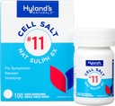 Hyland 's No 11 Cell Salt Nat Sulph 6X tablet, Cold and Flu Medicine, Nausea Relief, Quick Dissoling Tablet, 100 Count