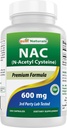 Best Asetial NAC - N Acetyl Cysteine 600 mg 250 capsules - n Acetyl cysteine - powerful antioksidant