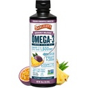 Tambahan Ramuan Minyak Ikan Barlean Omega 3 untuk Pria dan Wanita, Passion Pineapple, 1500mg EPA dan DHA Acid Gendut, 16 oz