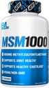 Pengungkapan Nuklir MSM100- 1000 MG Suplemen Methylsulfonymetana - Dukungan Kesehatan Gabungan - Tambahan tulang rawan - Vegan + Non- GMM Capsules - 60 Servis