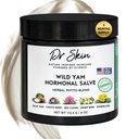 Dr. Skin Wild Yam Cream for Hormone Balance 4oz 124; 100% Organic Natural Menopause & Perimenopause Dukungan, Herbal Yam Cream for Women PMS, Hot Flashes, Mood Swings, Night Sweats, Cramps Relief