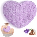 Atsuwell Microwatable Heating Pad, Warm Compress Ceist Heating Pack, Scented Lavender Throw dan Flaxseed Fluffy Microwave Heat Pad untuk Joints, Neck, Back, Muscle, Purple