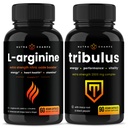 NutraChamps L- Arginine Capsules dan Tribulus Capsules 2 Pack Bundle