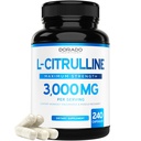 L Citrulline 3000mg Tambahan (240 Kapsul) Dukung L Arginine & Nitric Oxide Pills - L-Citrulline Untuk Pria & Perempuan - Pemulihan Otot & Pompa Tambahan - Test Partai 3, Vegan, Non-GMO - Amerika Serikat Dibuat