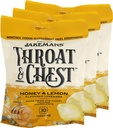 Jakeman Honey and Lemon Throat & Chest Lozenges Drops - Cough, Sore Throat and Seasonal Dispret Soothing Relief - Liquid Drop Shape - 30 Lozenges (3 Pack)