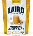 Laird Superfood Morning Jumpstart Powder Supplement, Lemon, Lucuma, Ginger dan Cayenne Cleanse, Organik, 2.7 Oz Bag, Paket 1