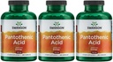 Swanson Panthenic Acid (Vitamin B-5) Energy Metabolism Fungsi Dukungan 500 mg 250 Capsules (3 Pack)