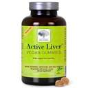 New NORDIC Active Liver Gummies, Milk Thistle, Artichoke & Turmeric Suplemen, Natural Peach Flavor, Sugar Free & Vegan, 60 Count (Paket 1)