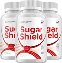 Suplemen Perisai Gula, Pil Perisai Gula, Serat Gula Ekstra Formula, Tameng Gula Lanjutan Formula Katup, Pill Alam Gula (3 Paket - 180 Kapsul)