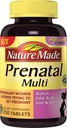 Nature Made Prenatal Multi, 250 Tablet, Folic Acid + 17 Vitamin & Minemals to Dukung Pengembangan Bayi dan Ibu, Vitamin D3, Kalsium, Besi, Idesin C, dan More