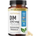 DiM Suplemen 200 mg = 124; Estrogen Saldo untuk Perempuan & Pria & 14; Hormonal Acne, Hormone Saldo, Menopause & Antioksidant Dukungan; Clean Label Project Cerafied, Vegan & Soy Free Diindolylmetana 12460 Ct.