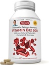 ANDREW LESSIMAN Vitamin B12 500 720 Capsules - Absorption - Methylcobalamin Terproteksi (Natural Coenzim Vitamin B12), Escuble for Energy and Stress Support, Plus B-Complex, Easy to Swallow Capsules