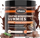 Coffee Flavor Creatine Monohydrate Gummies 5000mg for Men & Women, Contains L-Taurine + Vitamin B12, Betaine, L- Citrulline for Muscle Strength, Improve Exercise -116 Count