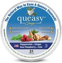 Three Lollies Queasy Drops - Ease Kemoterapi Nausea & Travel Sickness - Leviates a Dry Mouth - Natural Ingreations - 21 ct