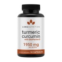 Luma Nutrition Turmeric Curcumin dengan Black Pepper - 95% Curcuminoids - 1950mg Per Serving - Premium Turmeric Suplemen - dengan BioPerine untuk Absorpsi Max - Dibuat di USA - 90 Kapsul