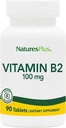 Natures Plus Vitamin B2 (Riboflavin) - 100 mg, 90 tablet Vegetarian - Natural Energy & Metabolism Booster, Promodes Overall Health - Gluten- Free - 90