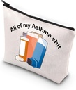 VAMSII Asma Fighter Gift Inhaler Travel Bag All My Asma Shit Awareness Medication