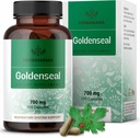 HERBAMAMA Goldenseal Root Capsules 700mg - Respiratory System & Ammune Dukungan dengan Goldenseal Powder Suplemen - Vegan, Non- GMO