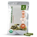 Moringa 124; 90 Vegan Capsules 124; Sertifikasi Organik 124; Murni Moringa Leaf Powder