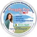 Tiga Lollies Preggie Pop Drops, Natural Green Apple, 21 Count