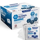 MED PRIDE Sterile Cooline Prep Pads, Antiseptic, 70% Iisopropyl, Individually Wrapped, Medical Grade 2 Ply Wipes (200 Count (Paket 1) White)