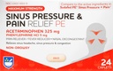 Bantuan Rite Pressure Sinus Reliever PE, Non- Drowsy - 24 Tablet = 124; Sinus Relief Relief Derajat 124; Nasal Decongestan Medicine for Dewasa 124; Pengobatan Allergy 124; Relief Allergy 124; Mucus Relief