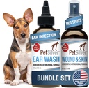Petsilver - Weund & Skin Spray (4) and Ear fl oz (8 fl oz dipatenkan Perak - Weund Care, Hot Spot, & Itch Relief Spray