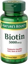 Nature 's Bounty Biotin 5000 mcg Liquid Softgels 72 ea (Pack of 5)