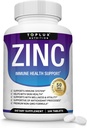 Suplemen Zinc untuk Dukungan Imune - Pure Natural Zinc Oxide ke Boost Immune System, Dukungan Skin & Antioksidant, Potency Tinggi kekebalan Booster, untuk Perempuan Pria, 100 Tablet