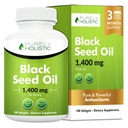 Black Seed Oil Capsules 1400mg, 180 Softgels, 3 Bulan Supply - Dingin Menekan Nigella Sativa, Kaya dalam Omega 6, 9 & TQ, Cumin Hitam Minyak Benih, Immune Dukungan, Joints dan Dicerna