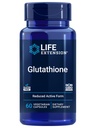 Ekstensi Hidup Glutathione 500 mg - Glutathione Capsules, antioksidant Suplemen, Oxidative Stress, Aktif Reduced Form - Bebas, Non-GMO, Vegetarian - 60 Capsules