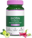 Tambahan Biotin untuk Rambut Kuat, Dukungan Nails Healthier & Glowing Skin untuk Perempuan & Men, Sesbania Natural Grandiflora Herb, 60 Veg Tab
