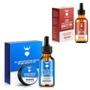 Sandalwood Growth Kit dengan 2X Biotin untuk Pria dan Vanilla Beard Growth Oil, Ingredians Alam & Thickens Factual Growth