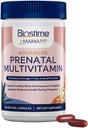 Biostime Advanced Prenatal Vitamin for Women 124; 20 Nutrients, Multivitamin, Folic Acid, Iron, Prebiotic and Omega 3 EPA & DHA Fatty Acids 124; Pregnancy Vitamins & Support Tambahan 12490 Softgel Pill