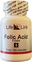 LifeLink Folic Acid 124; 5 mg x 100 Capsules 12.4; Prenatal Kesehatan, EsculB Vitamin 124; Gluten Bebas & None-GMO 124; Dibuat di USA
