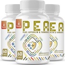 Palmitoylethanolamide with Luteolin & Turmeric - Micronized Pea Supplemen - USA Made - 180 tablet