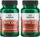 Swanson EFAS-Krill Oil - Maksimum Kekuatan 1 g, 30 Softgels (2 Pack)
