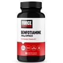 FORCE FACE Benfotiamine Plus Thiamine Suplement, Fat Soluble Vitamin B1 for High Absorpsi, Non-GMO, Vegan, 90 Vegetable Capsules