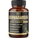 5in1 Premium Ashwagandha Capsules - Ditambahkan Turmeric, Rhodiola Rosea, Ginger, Black Pepper - 180 Caps selama 6 bulan