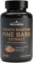 Perancis Maritim Pine Bark Extract 400 mg, 95% Proanthocyanidins - Standardisasi 30X Ekstraksi, 120 Vegan Capsules